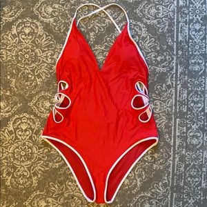 Aerie Red with Side Cut Outs